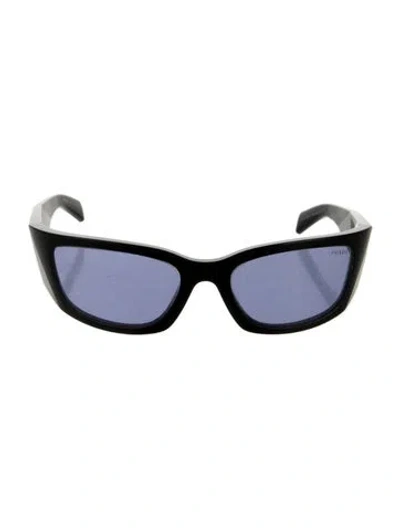 Pre-owned Prada Wayfarer Tinted Sunglasses In Black