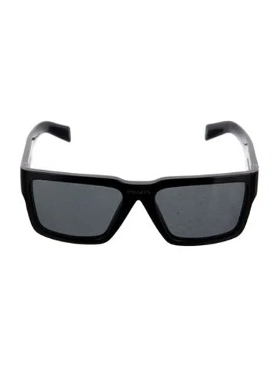 Pre-owned Prada Wayfarer Tinted Sunglasses In Black