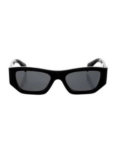 Pre-owned Prada Wayfarer Tinted Sunglasses In Black