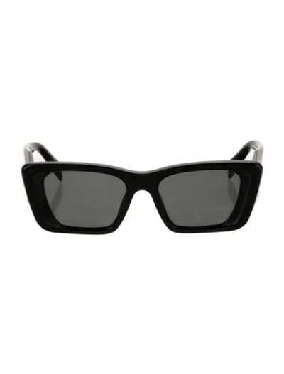 Pre-owned Prada Wayfarer Tinted Sunglasses In Black