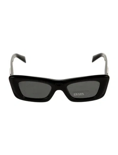Pre-owned Prada Wayfarer Tinted Sunglasses In Black