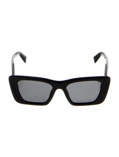 Pre-owned Prada Wayfarer Tinted Sunglasses In Black