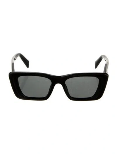 Pre-owned Prada Wayfarer Tinted Sunglasses In Black