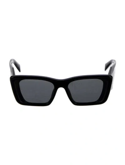 Pre-owned Prada Wayfarer Tinted Sunglasses In Black