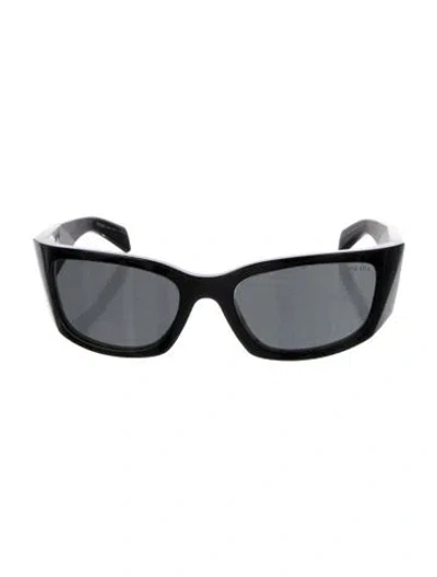 Pre-owned Prada Wayfarer Tinted Sunglasses In Black