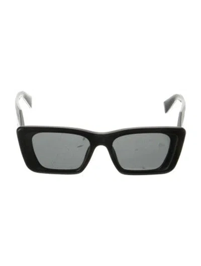 Pre-owned Prada Wayfarer Tinted Sunglasses In Black