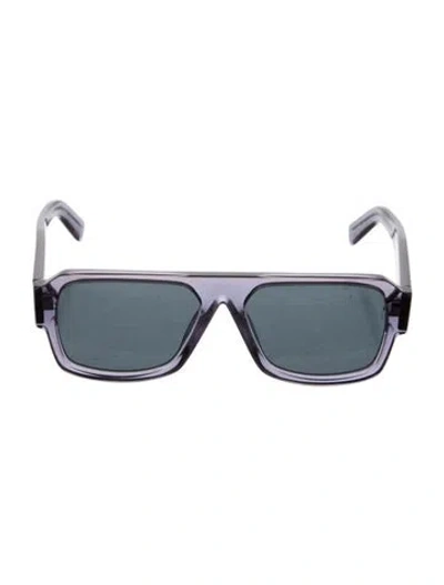 Pre-owned Prada Wayfarer Tinted Sunglasses In Black