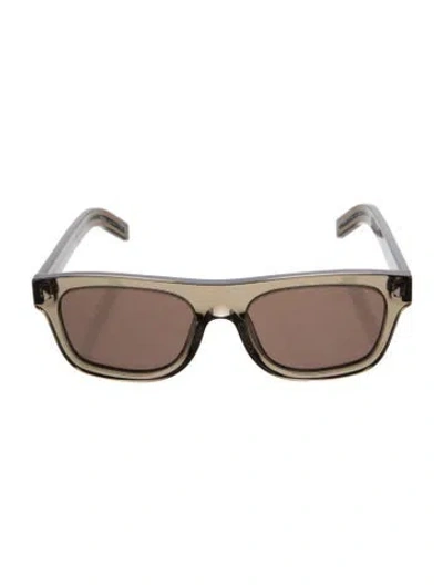 Pre-owned Prada Wayfarer Tinted Sunglasses In Brown