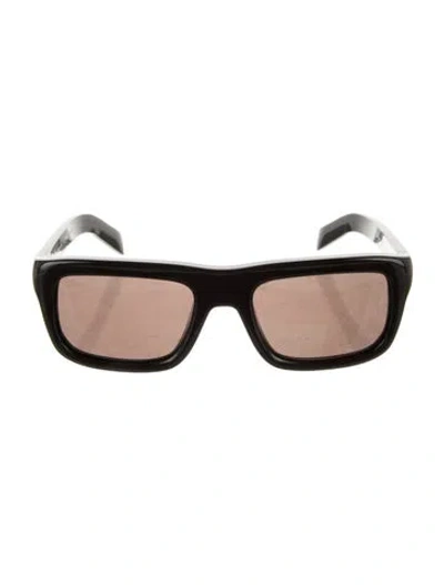 Pre-owned Prada Wayfarer Tinted Sunglasses In Brown