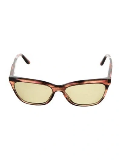 Pre-owned Prada Wayfarer Tinted Sunglasses In Brown