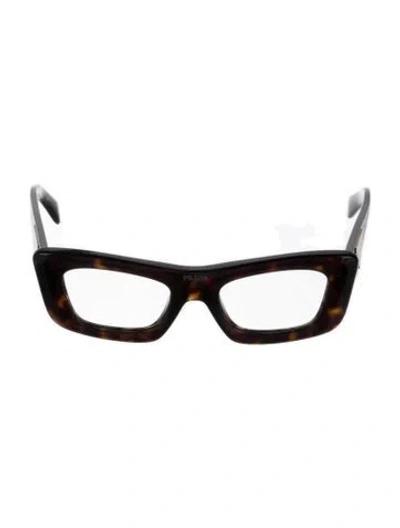 Pre-owned Prada Wayfarer Tinted Sunglasses In Brown