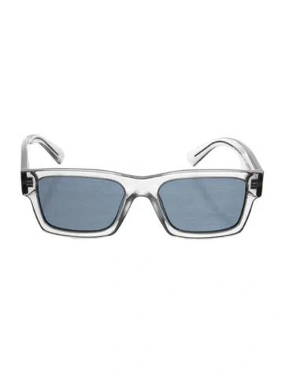 Pre-owned Prada Wayfarer Tinted Sunglasses In Transparent