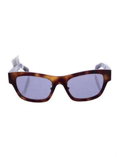 Pre-owned Prada Wayfarer Tinted Sunglasses W/ Tags In Brown/orange