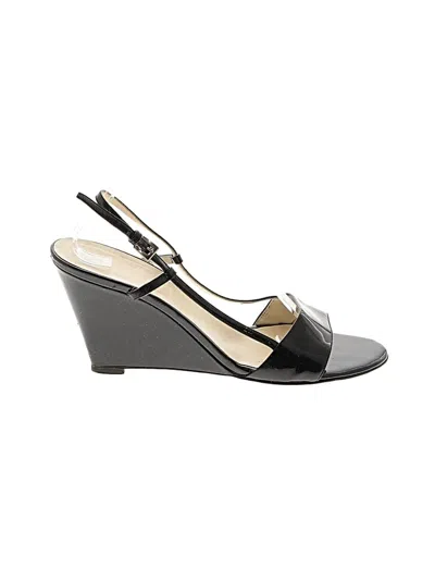 Pre-owned Prada Wedges In Black