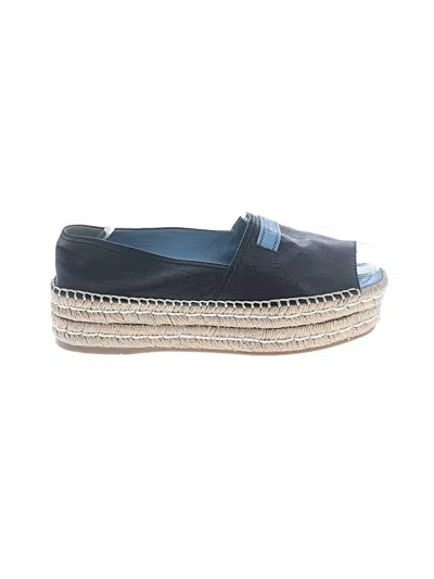 Pre-owned Prada Wedges In Blue