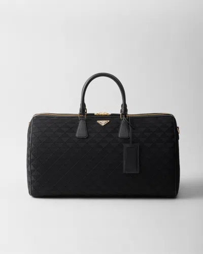 PRADA WEEKENDER AUS BESTICKTEM STOFF