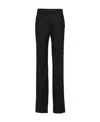 Prada Welt Pocket Wool Dress Trousers In Black