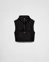 Prada Re-nylon Vest In Black