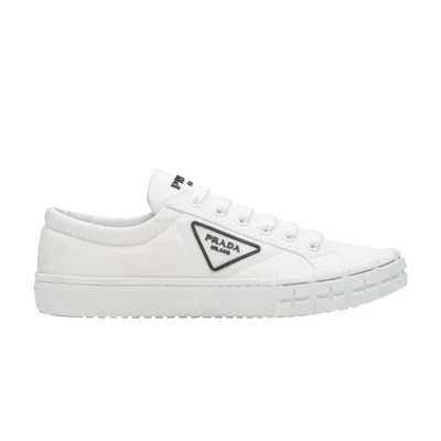 Pre-owned Prada Cassetta Wheel 'white Nylon' 2022