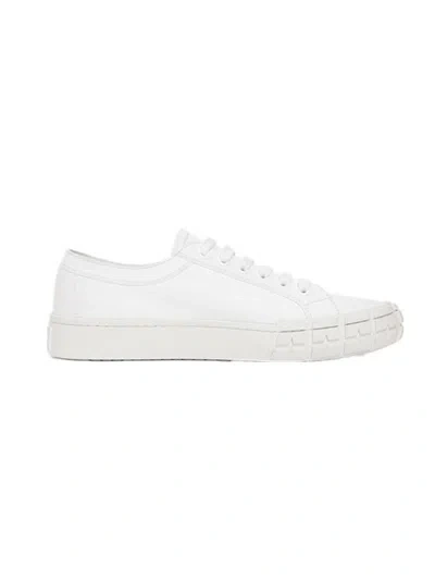 Prada Wheel Low-top Sneakers In White