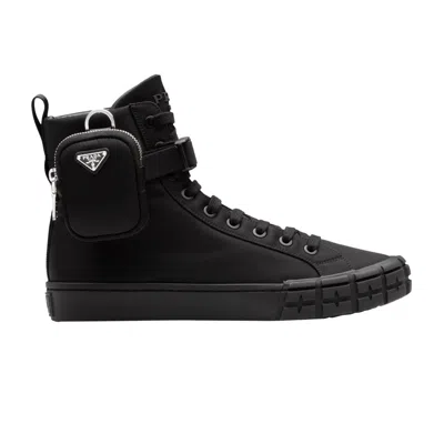 Pre-owned Prada Wheel Re-nylon High 'black'