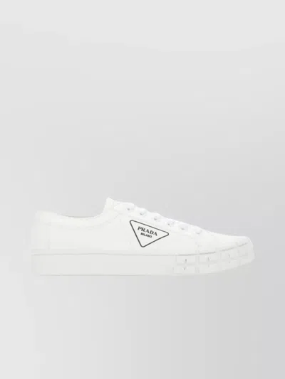 PRADA GABARDINE LOW-TOP SNEAKERS
