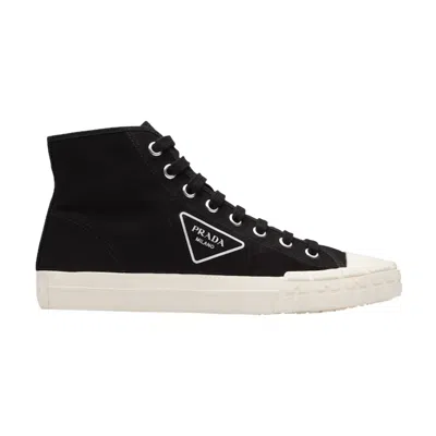 Pre-owned Prada Wheel Vulc High 'black Ivory'