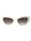 Prada White Acetate Sunglasses In Neutral