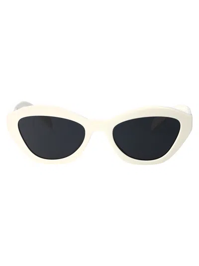 PRADA PRADA WHITE ACETATE SUNGLASSES