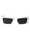 Prada White Acetate Sunglasses In Pattern
