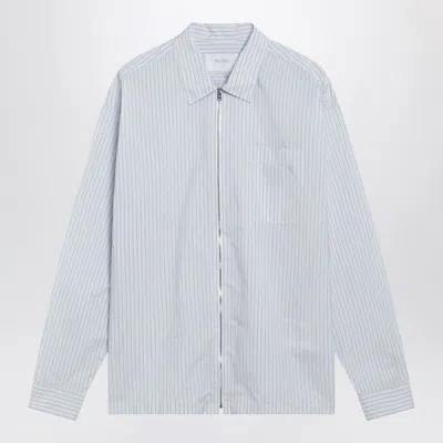 Prada Striped Shirt Point Collar Buttoned Cuffs Pocket In Multi