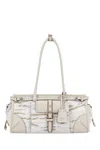 Prada White Bonnie Medium Shoulder Bag In White