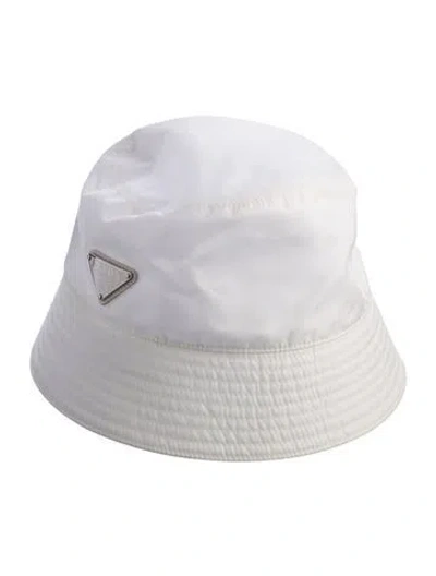 Pre-owned Prada White Bucket Hat