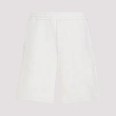 PRADA WHITE COTTON BERMUDA SHORTS