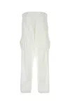 Prada Pantalone Cargo In Cotone Bianco  Uomo