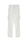 Prada Pantalone Cargo In Cotone Bianco  Uomo In Bianco