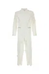 Prada Cotton Jumpsuit With Elasticated Cuffs And Epaulettes