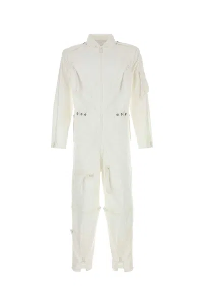 PRADA WHITE COTTON JUMPSUIT