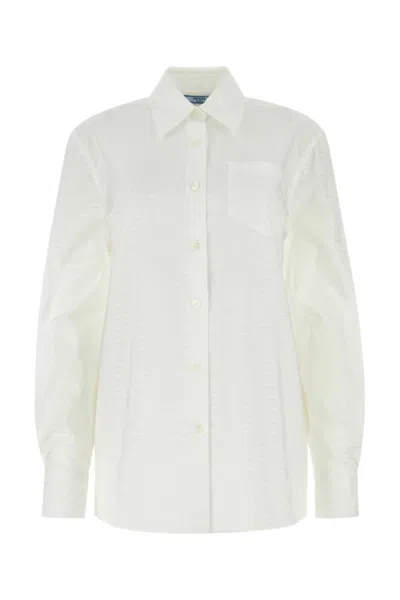 PRADA WHITE COTTON SHIRT