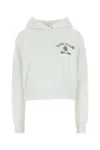 Prada Vintage Logo Hooded Sweatshirt In Bianco
