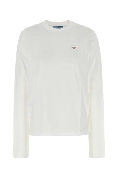 Prada White Cotton T-shirt