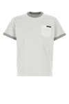 Prada Light Grey Cotton T-shirt In White