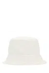 Prada White Denim Bucket Hat In Neutral