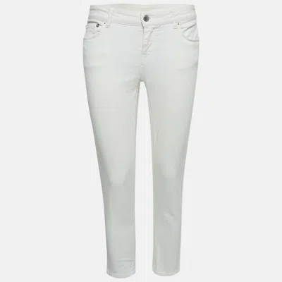 Pre-owned Prada White Denim Contour Fit Jeans M Waist 27"