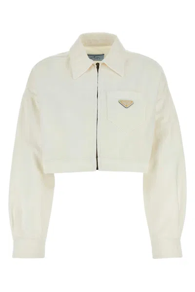PRADA WHITE DENIM JACKET