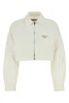 Prada White Denim Jacket In White