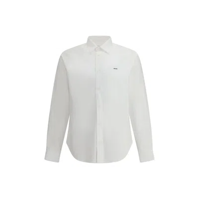 Prada White Fleece Wool Dress Shirt