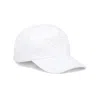 Prada Triangle-logo Denim Baseball Cap In White