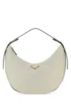 Prada White Arqu Hobo Bag In White