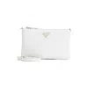Prada White Leather Crossbody Bag In White